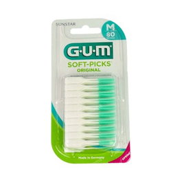 GUM Soft Picks Regular Bâtonnets Interdentaires Vert 80un