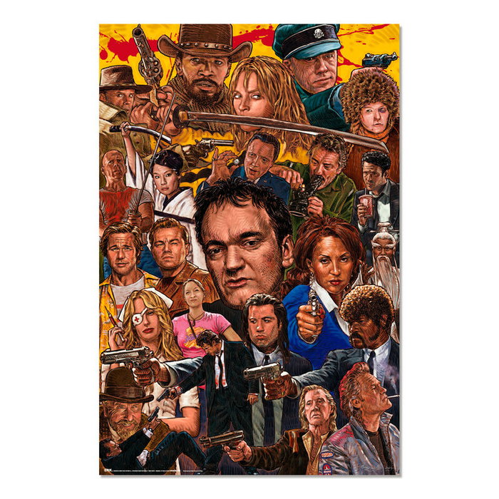 ERIK Poster de films Quentin Tarantino - Affiche décorative 91,5 x 61 cm - Impression haute qualité sur papier brillant 150 g ERIK Poster de films Quentin Tarantino - Affiche décorative 91,5 x 61 cm - Impression haute qualité sur papier brillant 150 g