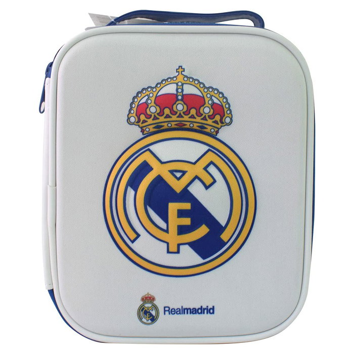 Air-Val Nécessaire de voyage Real Madrid avec Eau de Toilette 100 ml + vaporisateur de poche 10 ml pour hommes - Parfum adulte, emblème du club