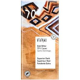Vivani Chocolat Noir Supérieur 70% Saint-Domingue 100G Bio – Édition Grand
