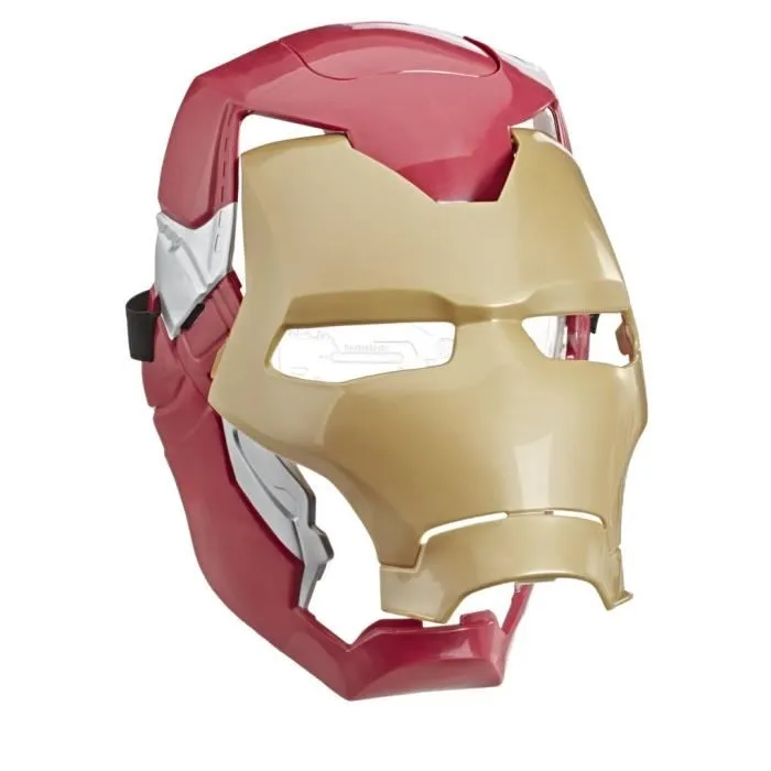 Hasbro Masque électronique Iron Man Avengers avec visière mobile et effets lumineux, déguisement pour enfant dès 5 ans