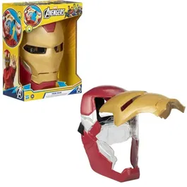 Hasbro Masque électronique Iron Man Avengers avec visière mobile et effets lumineux, déguisement pour enfant dès 5 ans