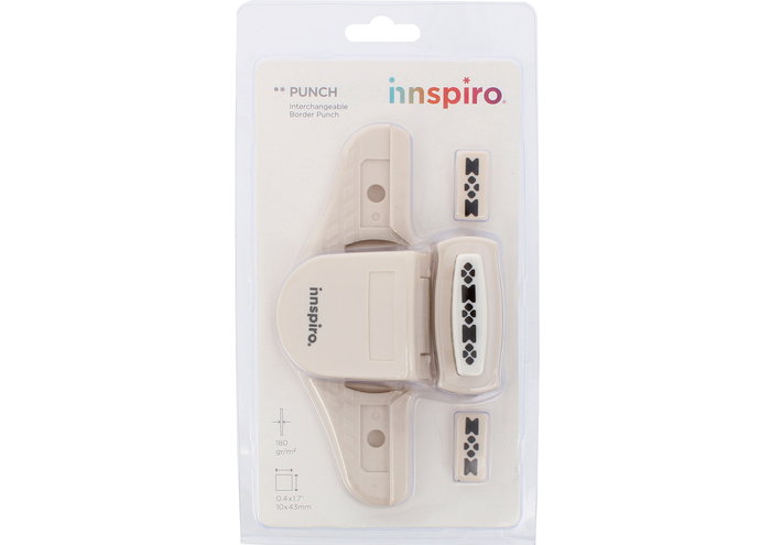 Innspiro Set de perforatrice de bordures avec cartouche fleur 10x43mm