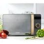 DOMO DO3420 Micro-ondes 20 L 700W 5 niveaux de puissance 8 programmes automatiques finition boisée gris dimensions L45,1 x P34,7 x H25,8 cm