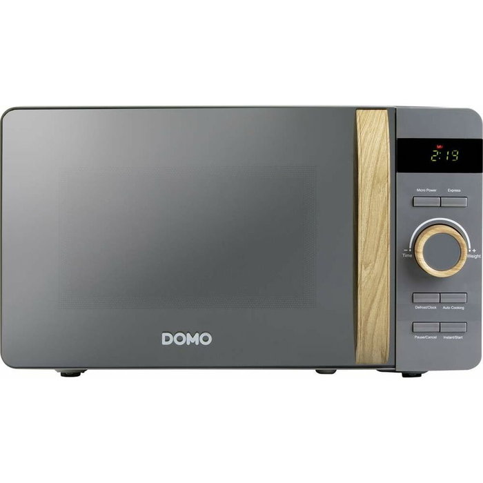 Domo DO3420 Micro-ondes Gris avec finition boisée 20 L Domo DO3420 Micro-ondes Gris avec finition boisée 20 L