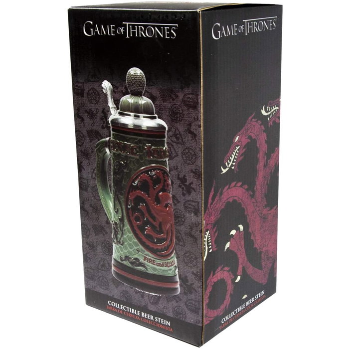 Sd Toys Tasse à bière Game of Thrones Céramique 600ml avec couvercle maison Targaryen Stark Lannister Sd Toys Tasse à bière Game of Thrones Céramique 600ml avec couvercle maison Targaryen Stark Lannister