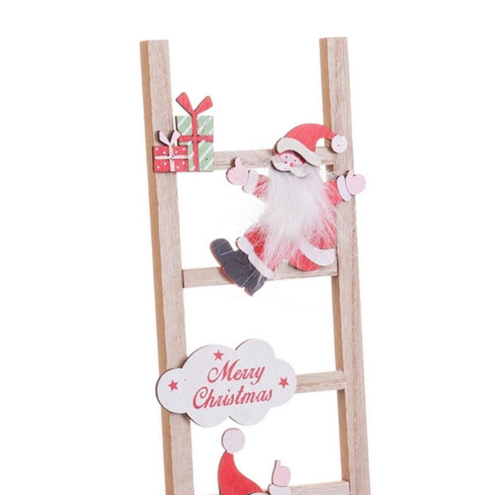 Décorations de Noël Multicouleur Bois Escalier Père Noël 12 x 1,8 x 42 cm Décorations de Noël Multicouleur Bois Escalier Père Noël 12 x 1,8 x 42 cm