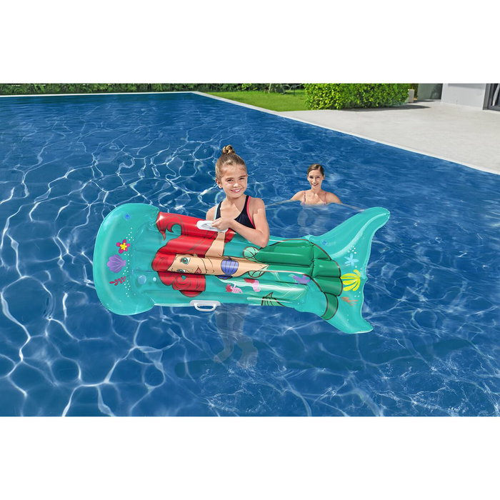 Bestway Matelas Disney Sirène Avec Poignées 158x81 cm +6 Ans Jardin 09108