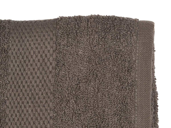 Berilo Serviette de toilette unie 50x90 cm Gris 400 g/m² 80% coton 20% polyester (Set de 24)