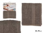 Berilo Serviette de toilette unie 50x90 cm Gris 400 g/m² 80% coton 20% polyester (Set de 24)