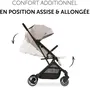 Hauck Travel N Care - Poussette compacte à pliage une main, capote UV 50+, siège inclinable, 4 roues pivotantes, couleur beige