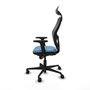 Piqueras y Crespo Chaise de Bureau avec Appui-tête 2D036N1 Bleu ciel