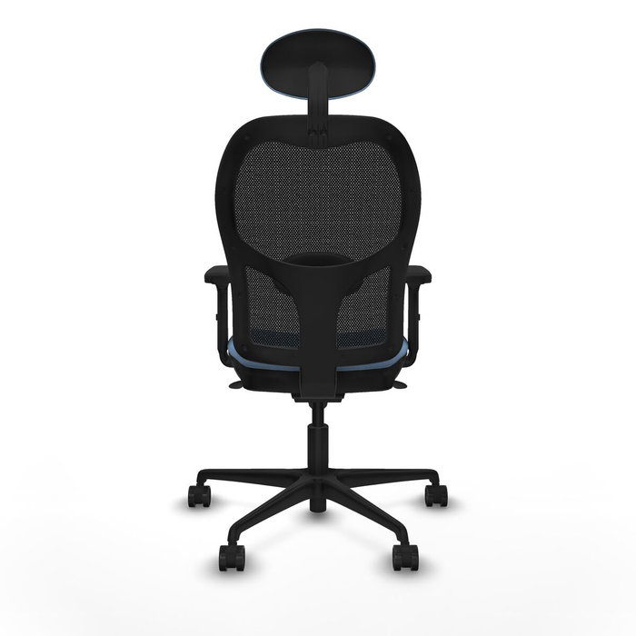 Piqueras y Crespo Chaise de Bureau avec Appui-tête 2D036N1 Bleu ciel