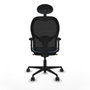 Piqueras y Crespo Chaise de Bureau avec Appui-tête 2D036N1 Bleu ciel
