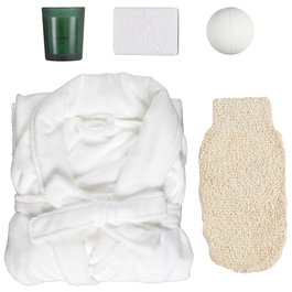 Cosmetic Club Kit de 5 pièces avec peignoir en velours
