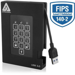 Apricorn Aegis Padlock Fortress 2 To USB 3.0