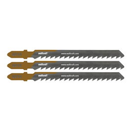 Wolfcraft Lames de scie sauteuse HCS tige en T coupe rapide 50 mm