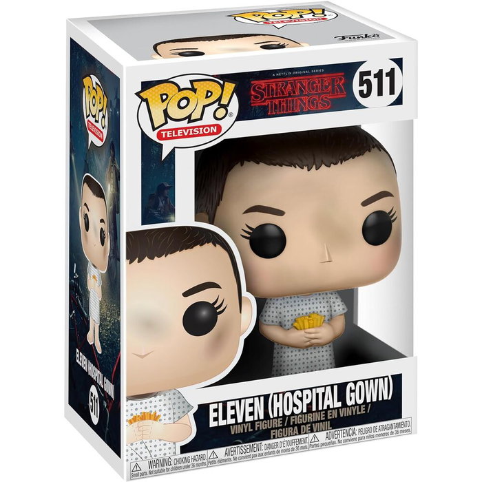 Funko POP Stranger Things - Eleven en tenue d'hôpital - Figurine en vinyle de 9 cm avec boîte Funko POP Stranger Things - Eleven en tenue d'hôpital - Figurine en vinyle de 9 cm avec boîte