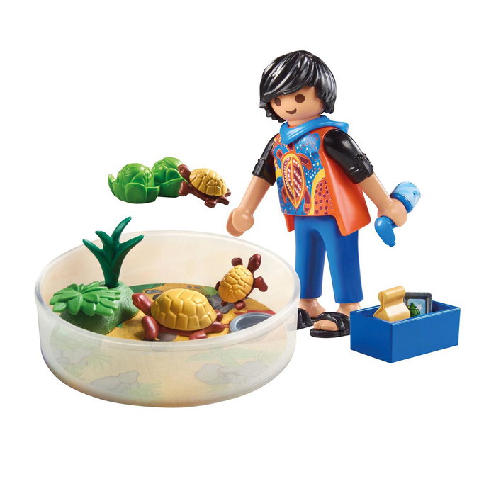 Playmobil 71748 Garçon avec famille de tortues dans un terrarium My Life Playmobil 71748 Garçon avec famille de tortues dans un terrarium My Life