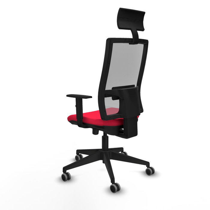 Piqueras y Crespo Chaise de Bureau Horna 1D066G1 Rouge et Gris