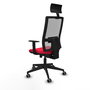 Piqueras y Crespo Chaise de Bureau Horna 1D066G1 Rouge et Gris