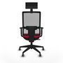 Piqueras y Crespo Chaise de Bureau Horna 1D066G1 Rouge et Gris