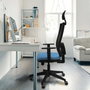 Piqueras y Crespo Chaise de Bureau Horna 1D066G1 Rouge et Gris