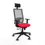 Piqueras y Crespo Chaise de Bureau Horna 1D066G1 Rouge et Gris