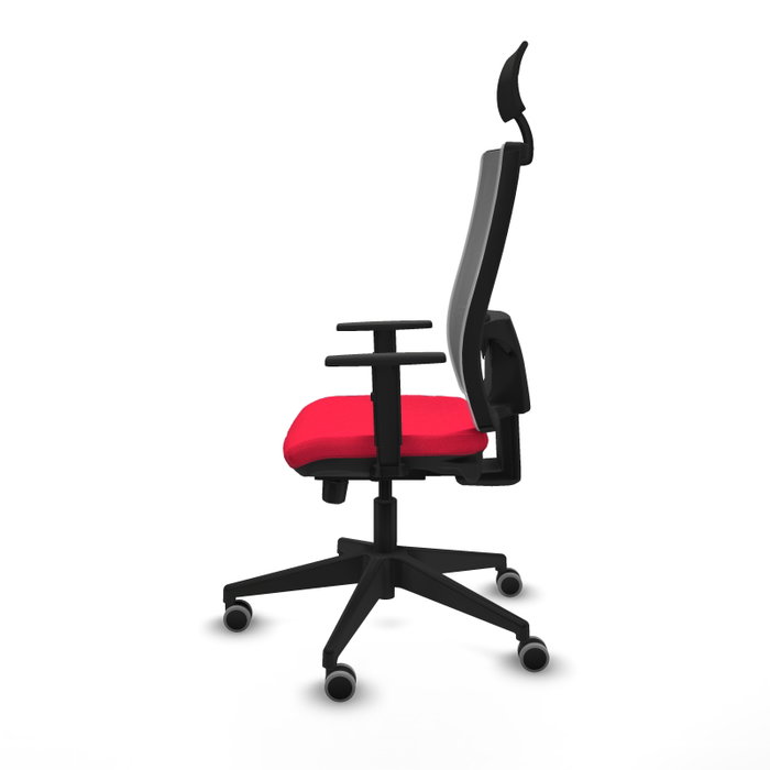 Piqueras y Crespo Chaise de Bureau Horna 1D066G1 Rouge et Gris