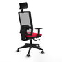 Piqueras y Crespo Chaise de Bureau Horna 1D066G1 Rouge et Gris