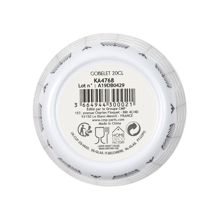 Home Deco Factory Verre 200 ml ZESTE en Mélamine, Modèles Assortis Home Deco Factory Verre 200 ml ZESTE en Mélamine, Modèles Assortis