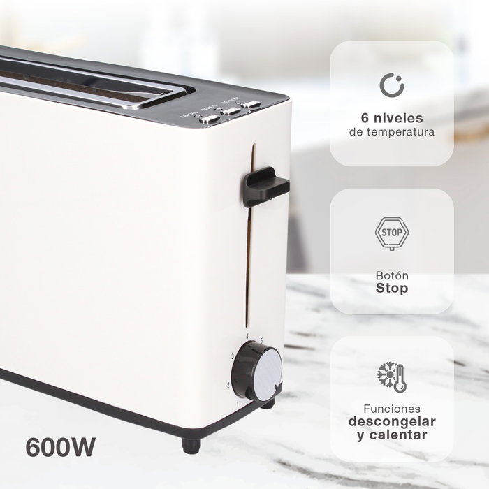 Väline Tostadora Fletcher 900W - Blanco Väline Tostadora Fletcher 900W - Blanco