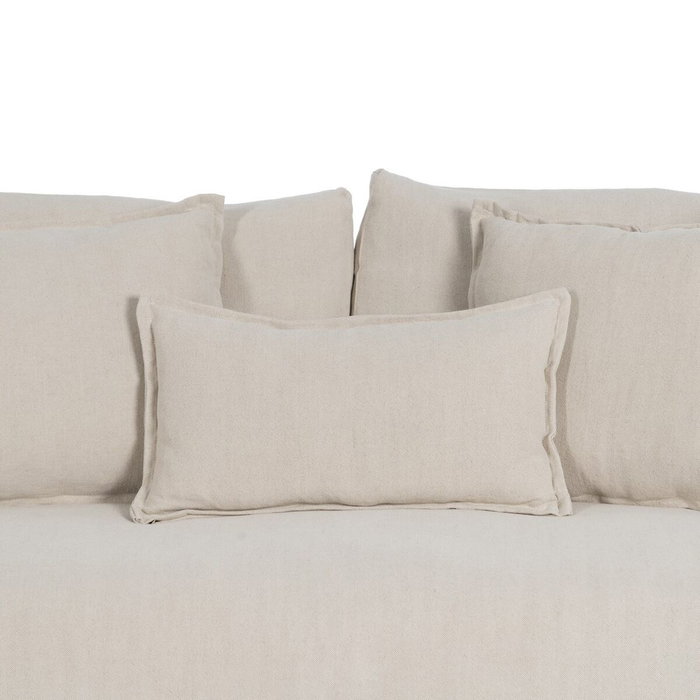 BigBuy Home Canapé Trois Places Noir et Crème BigBuy Home Canapé Trois Places Noir et Crème
