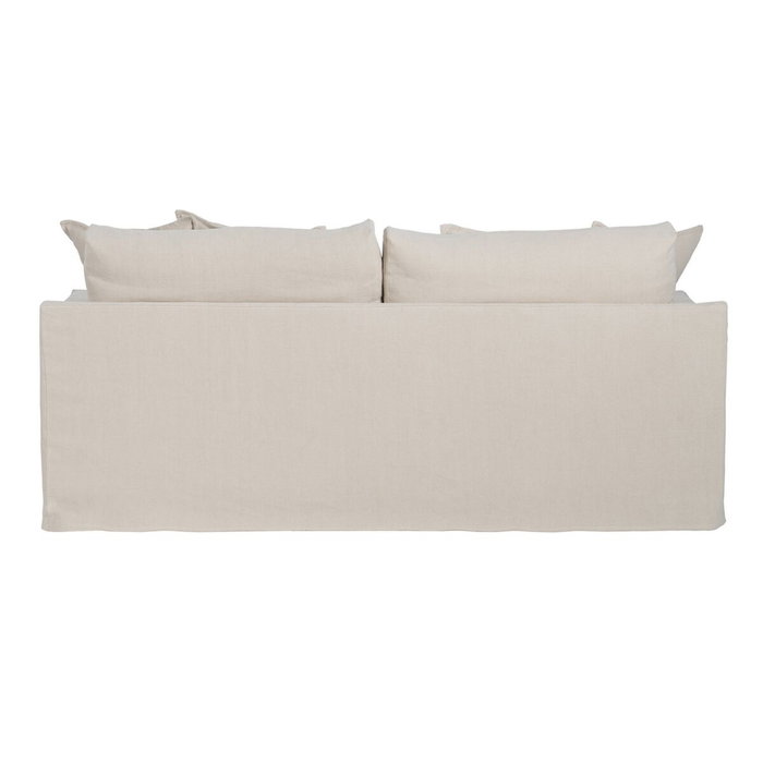 BigBuy Home Canapé Trois Places Noir et Crème BigBuy Home Canapé Trois Places Noir et Crème