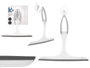 Arte Regal Limpiacristales en plastique blanc et gris 24.5 x 2.5 x 22.5 cm (Set de 36)