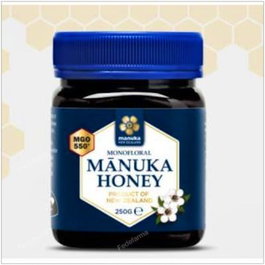 MANUKA NEW ZELAND Miel de Manuka cru monofloral MGO 550+ 250g