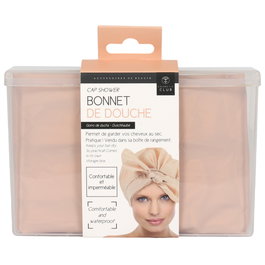 Cosmetic Club Bonnet de bain avec boîte de support