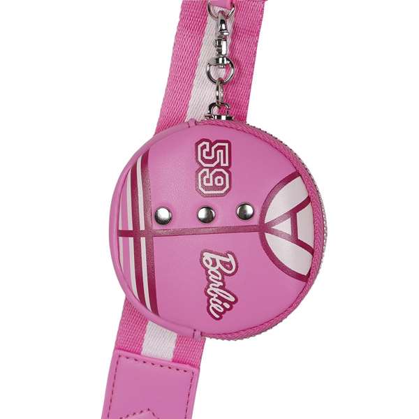 Barbie Sac à main bandoulière pour enfant Fancy 2.0 Varsity en PVC avec intérieur polyester, dimensions 6,5 x 23,5 x109 cm, âge minimum 3 ans