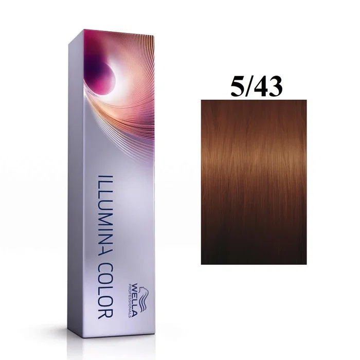 Wella Professionals Illumina Color 5/43 Light Chestnut Golden Red Wella Professionals Illumina Color 5/43 Light Chestnut Golden Red