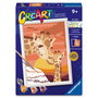 Ravensburger Creart Serie D Kit de Peinture par Numéros 'Jirafas al Atardecer' 12023259 - Puzzle Peinture pour Enfants à Partir de 7 Ans