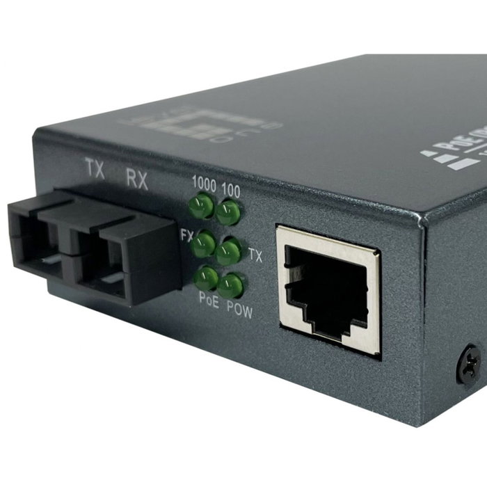 Level GVT-2013 Convertisseur de média Gigabit RJ45 vers SC Multimode PoE+ Level GVT-2013 Convertisseur de média Gigabit RJ45 vers SC Multimode PoE+