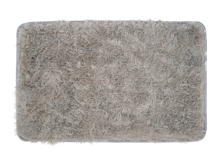 BERILO Alfombra de baño à poils Gris 40x60cm
