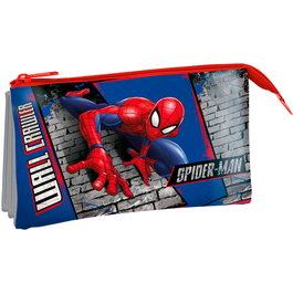 KIDS LICENSING Sac Spiderman Marvel Triple Compartiments - 210 cm (L) x 110 cm (l) x 30 cm (H)