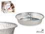 Kinvara Lot de 6 plateaux ronds en aluminium 21.5x21.5x5.5 cm, argent (Set de 24)