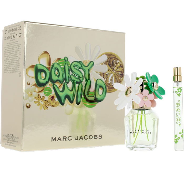 Marc Jacobs Daisy Wild Eau de Parfum Set pour Femme, Jasmin, Vétiver, Fleur de Bananier, 1x50ml + 1x10ml