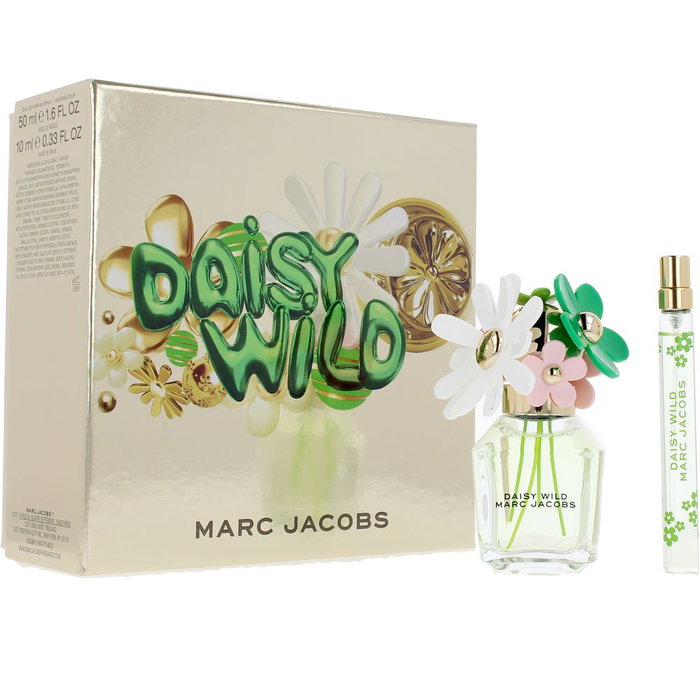 Marc Jacobs Daisy Wild Eau de Parfum Set pour Femme, Jasmin, Vétiver, Fleur de Bananier, 1x50ml + 1x10ml
