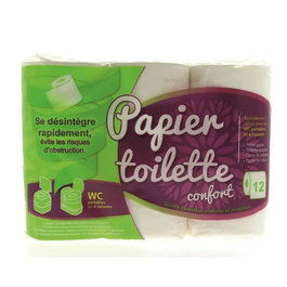 Midland - Papier toilette pour WC chimique (portables et à cassette) - 12 rouleaux - Se désagrège rapidement pour éviter les obstructions