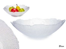Vivalto Bowl Cristal Infinity 31 cm Transparent (Set de 4)