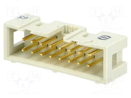 HARTING Connecteur IDC mâle 16 broches 2,54mm THT droit