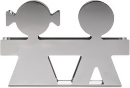 Alessi Girotondo Porte-souscriptions en acier inoxydable 18/10